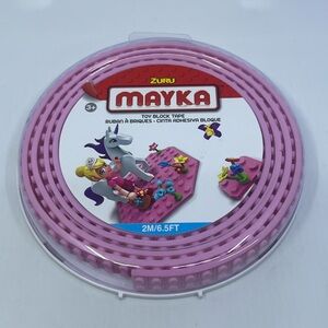 Mayka Toy Block Tape Pink by Zuru 6.5 Feet New Old Stock Sealed.